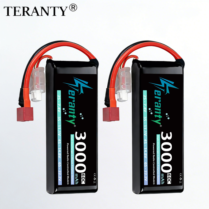 Rc Hobby Airplanes - TERANTY 2S 3000mAhリポバッテリー 7.4V 60C 7.6V