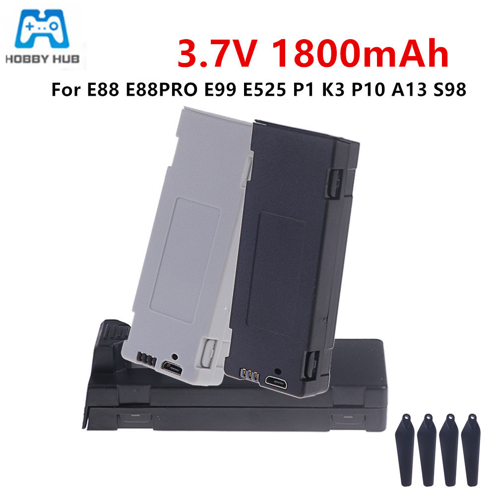Rc Hobby Pro - E88 バッテリー充電式バッテリー 3.7V 1800mAh RC ドローン