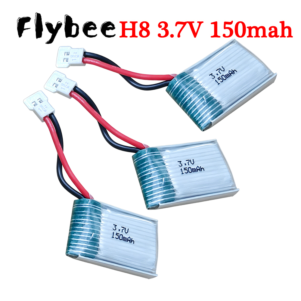 Rc Hobby Airplanes - XH2.54 プラグ、3.7V 150mAh 651723 リポバッテリー X2
