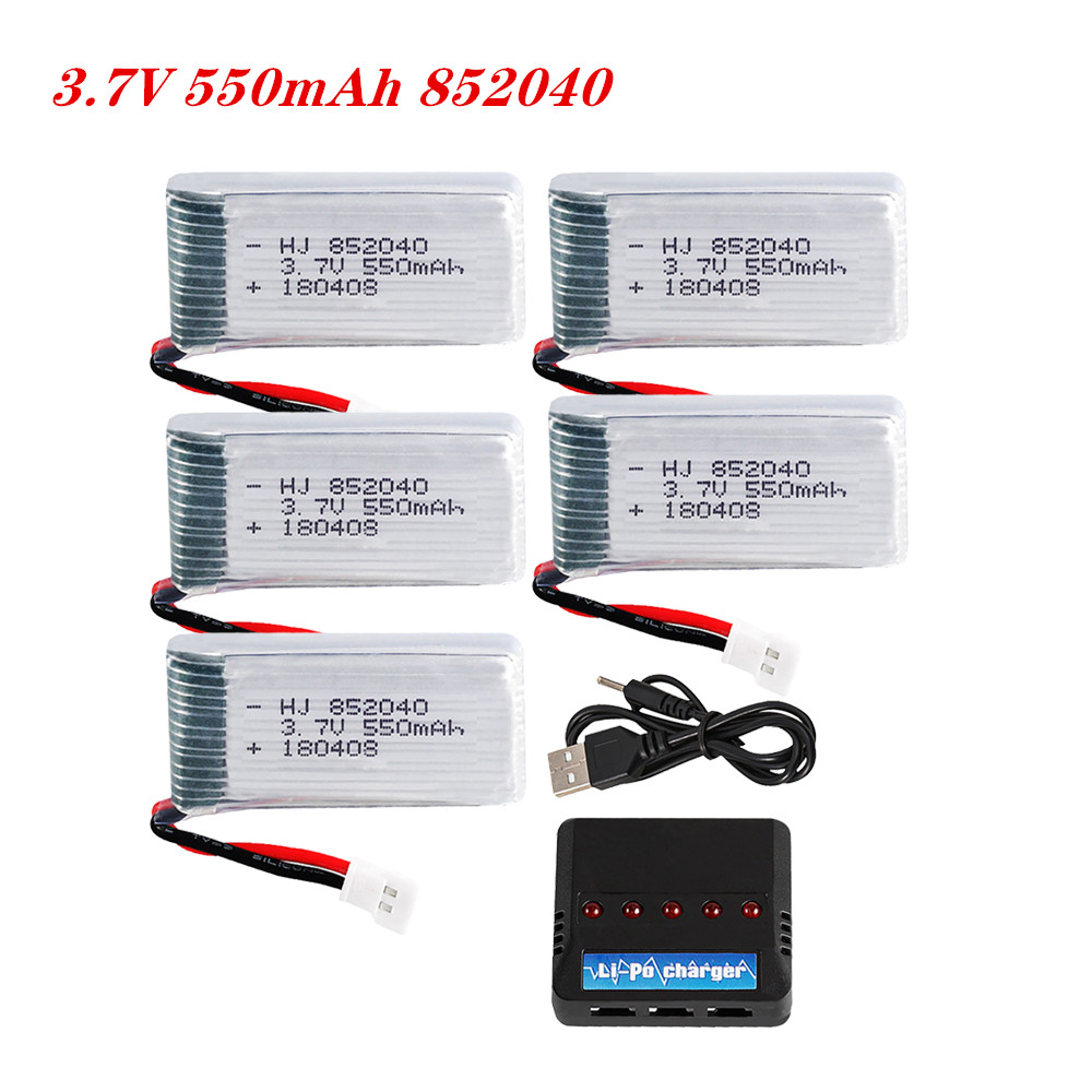 Rc Hobby Airplanes - 3.7V 550mAh 25C リポバッテリー 852040 JXDに適しています