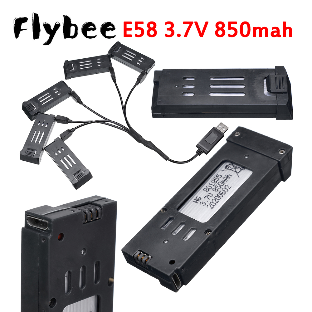 3.7V 850mAh RC ドローンバッテリー E58 E - Rc Hobby Airplanes のレビューと価格