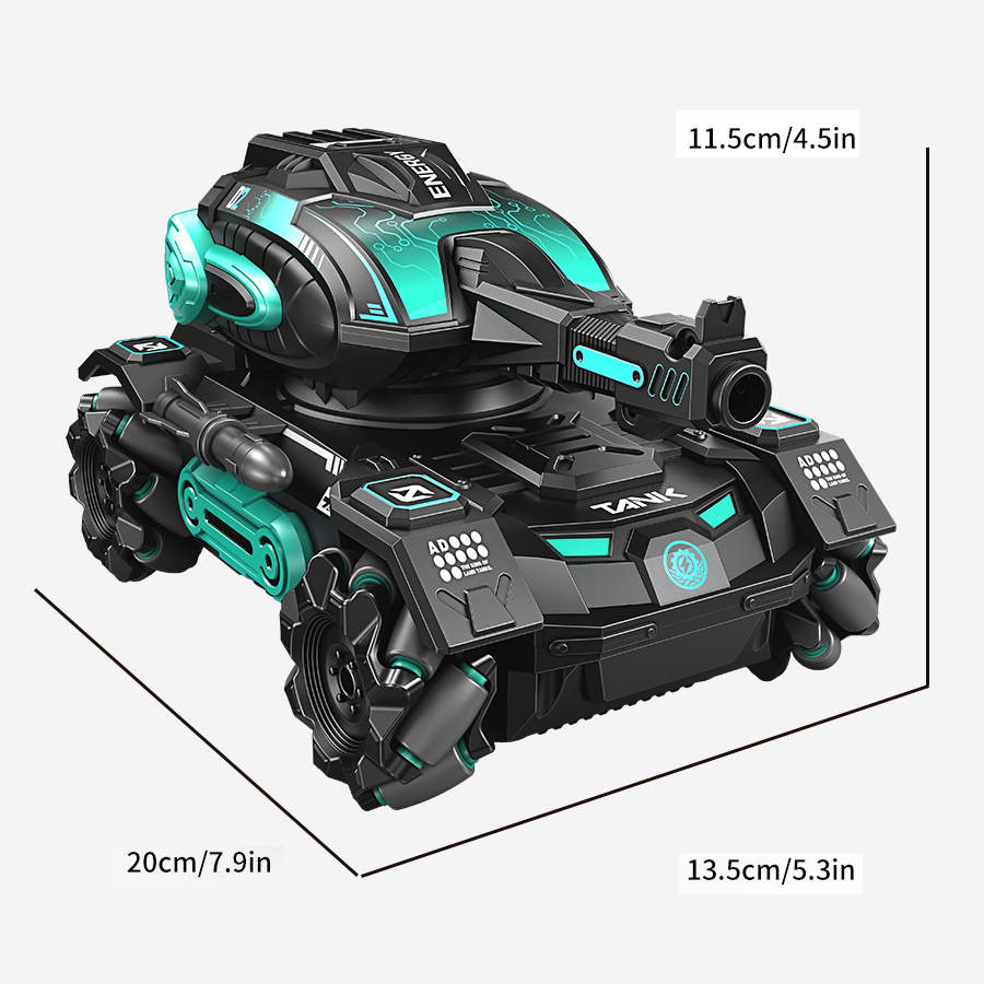RC スプレー車 2.4 グラム四輪スタント発射水球タンク車 - Rc Hobby Pro のレビューと価格