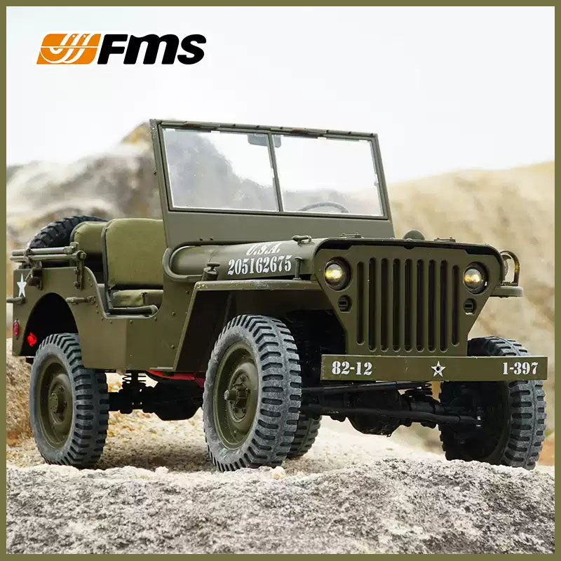 FMS 1/6 クライマー 1941 ウィリス MB スケー - Rc Hobby Room のレビューと価格